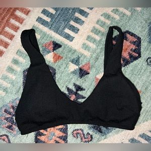 NWT Aerie black bathing suit top